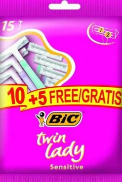 Einwegrasierer Twin Lady 15 St.