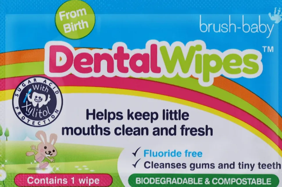 Einweg-Zahnreinigungstücher für Babys DentalWipes