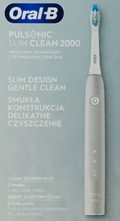 Elektrische Zahnbürste Pulsonic Slim Clean 2000 grau