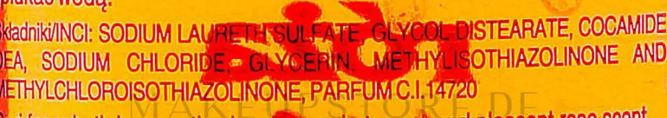 Emulsion für das Bad mit Rosenduft