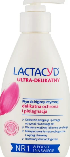 Emulsion für die Intimhygiene für empfindliche und zu Allergie neigende Haut mit Spender