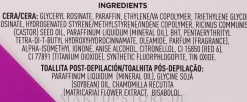 Enthaarungswachs für den Körper mit rotem Fruchtaroma