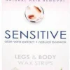 Enthaarungswachsstreifen für Körper und Beine mit Aloe Vera und natürlichem Bienenwachs