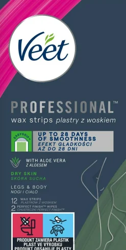 Enthaarungswachsstreifen mit Aloe Vera