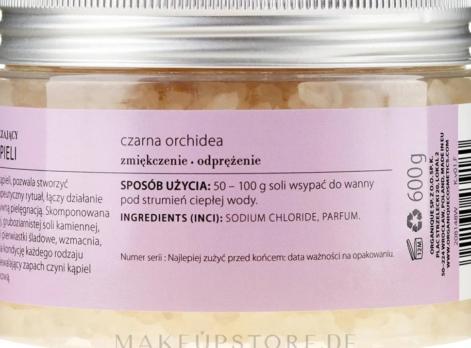 Entspannendes Badesalz Black Orchid