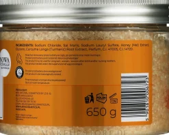 Entspannendes Badesalz mit Honig und Kurkuma