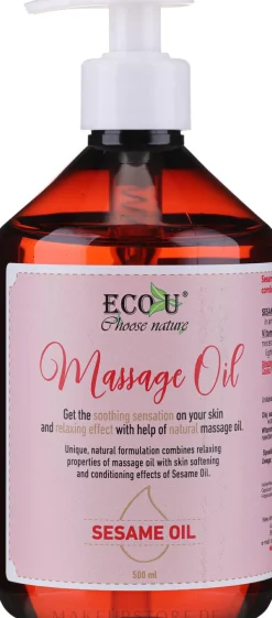 Entspannendes Massageöl mit Sesamöl
