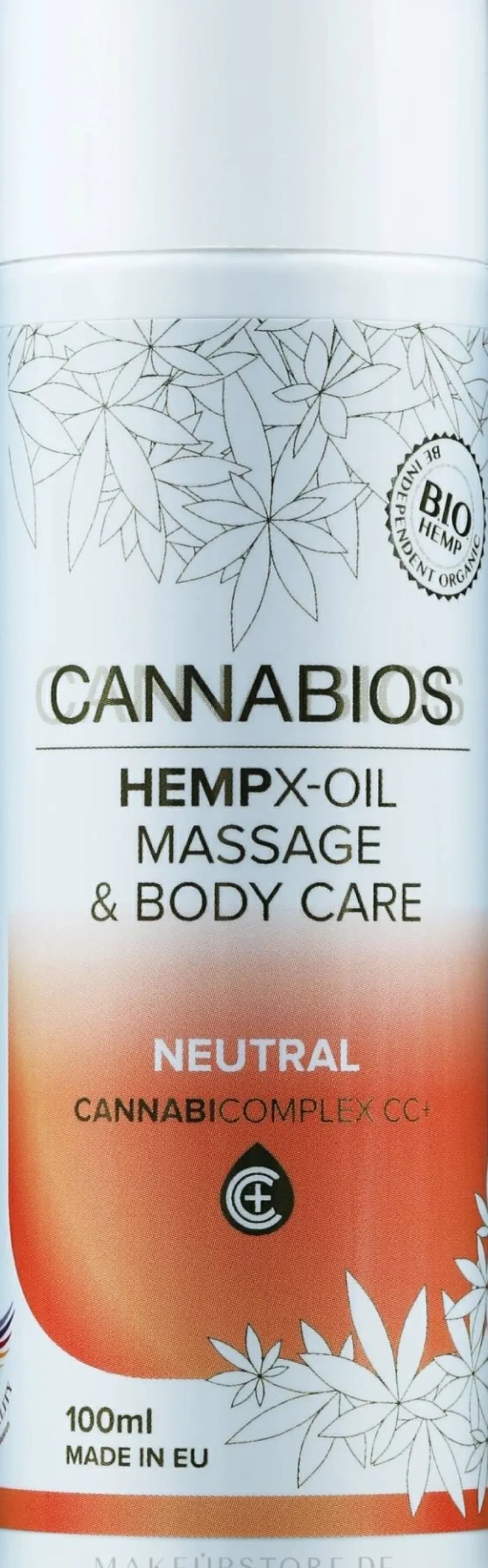 Entspannendes und nährendes Massageöl für den Körper mit Hanfextrakt parfümfrei