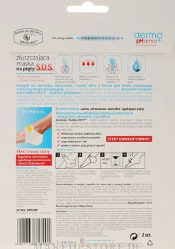 Enzym und erneuernde Peelingmaske für die Fersen