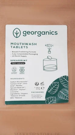 Erfrischende Mundwassertabletten mit Minze, Weinstein und Kaolin