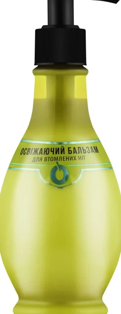 Erfrischender und feuchtigkeitsspendender Fußbalsam mit Oliven- und Minzöl