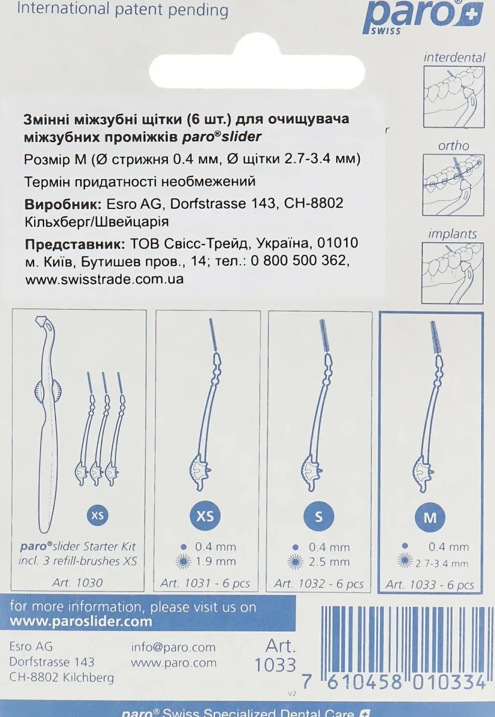 Ersatz-Zwischenraumbürsten, Größe M, 6 Stk.