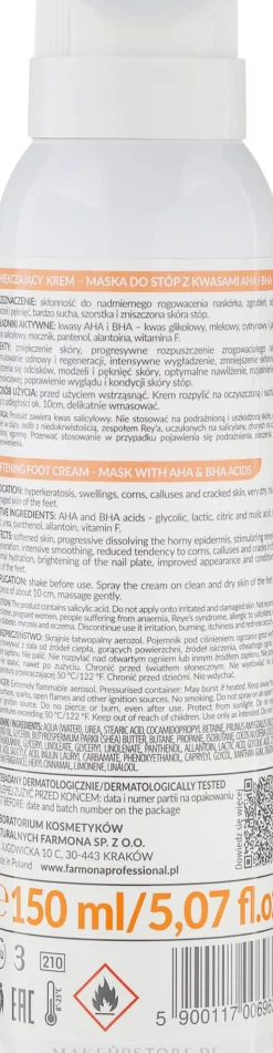 Erweichende Fußcreme mit AHA- und BHA- Säuren
