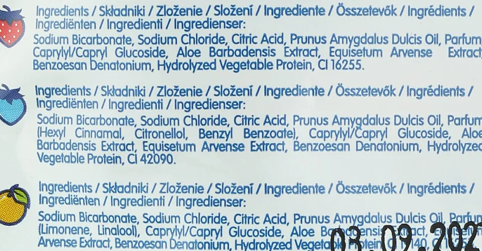 Farbige Brausetabletten