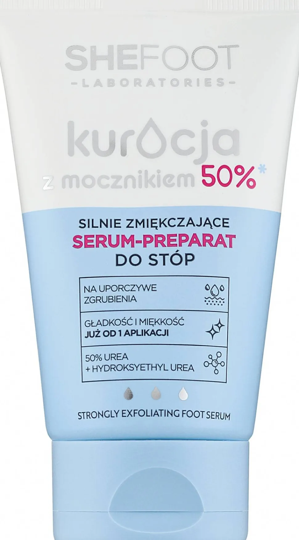 Feuchtigkeitsserum für Füße mit 50% Urea