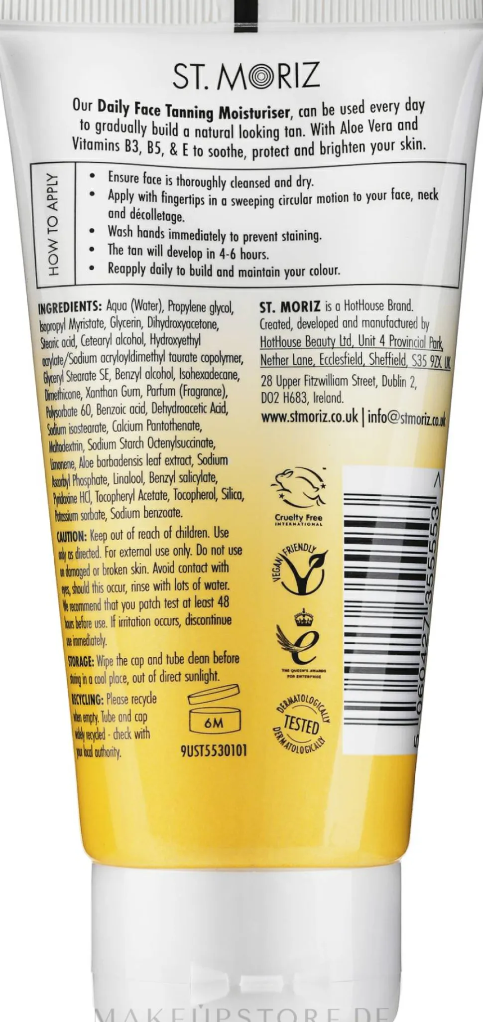 Feuchtigkeitsspendende Tagescreme mit Aloe Vera