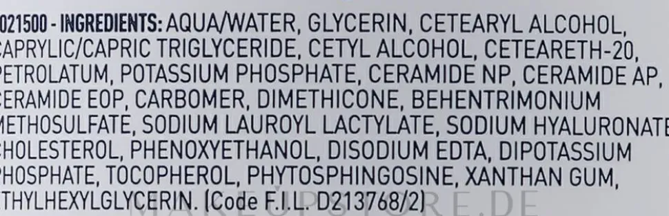 Feuchtigkeitsspendende Gesichts- und Körpercreme mit 3 essentiellen Ceramiden und Hyaluronsäure