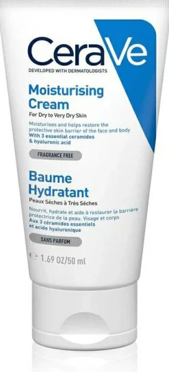Feuchtigkeitsspendende Gesichts- und Körpercreme mit 3 essentiellen Ceramiden und Hyaluronsäure