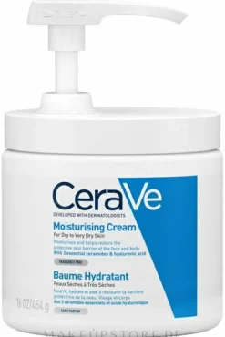 Feuchtigkeitsspendende Gesichts- und Körpercreme mit 3 essentiellen Ceramiden und Hyaluronsäure