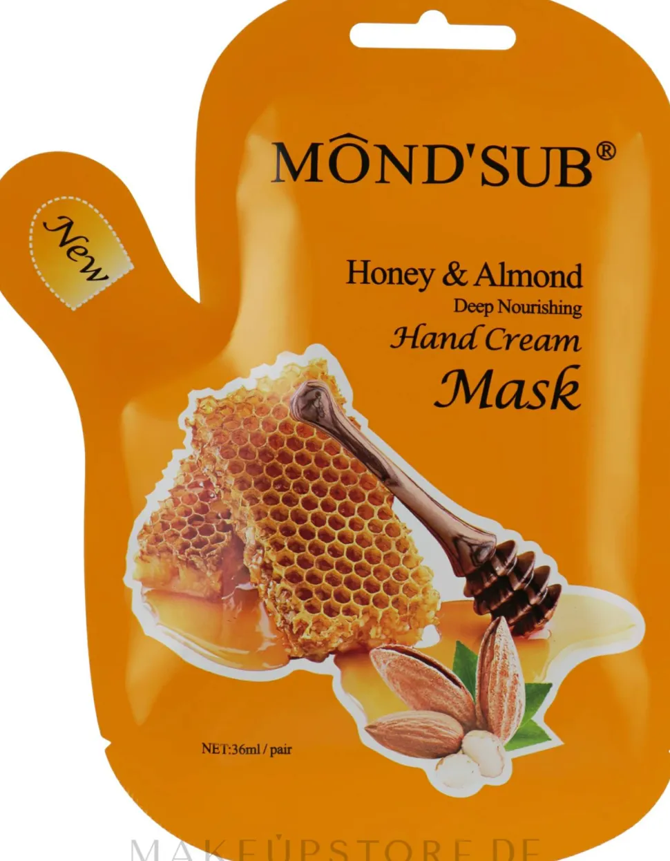Feuchtigkeitsspendende Handmaske mit Honig und Mandelextrakt