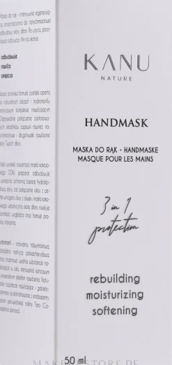 Feuchtigkeitsspendende Handschutzmaske