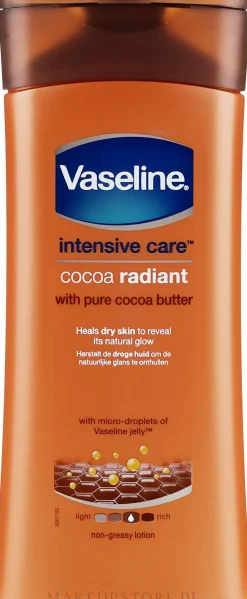 Feuchtigkeitsspendende Körperlotion mit reinem Kakaobutter