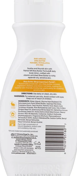 Feuchtigkeitsspendende Körperlotion mit Sheabutter
