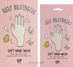 Feuchtigkeitsspendende Maske mit Pflanzenölen in Handschuh-Form
