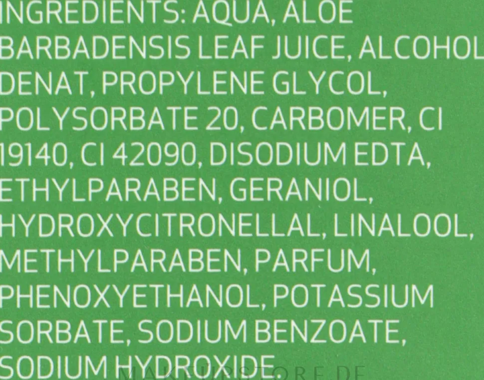 Feuchtigkeitsspendendes, beruhigendes und regenerierendes Gesichts- und Körpergel mit Aloe Vera