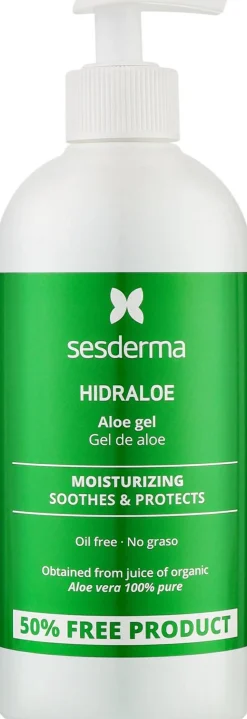 Feuchtigkeitsspendendes, beruhigendes und regenerierendes Gesichts- und Körpergel mit Aloe Vera