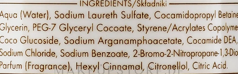 Feuchtigkeitsspendendes Creme-Duschgel mit Arganöl