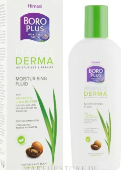Feuchtigkeitsspendendes Fluid für Gesicht und Körper mit Sheabutter und Vetiver