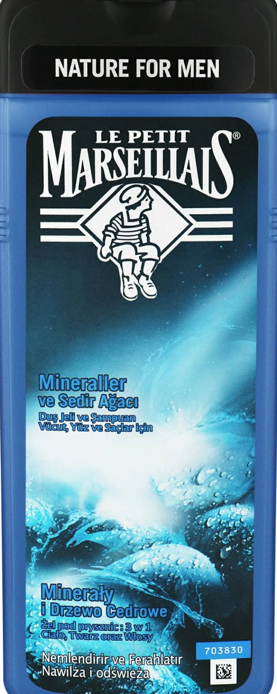 Feuchtigkeitsspendendes Haar- und Duschgel mit Zeder und Mineralien