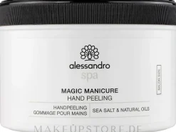 Feuchtigkeitsspendendes Handpeeling mit Meersalz und natürlichen Ölen