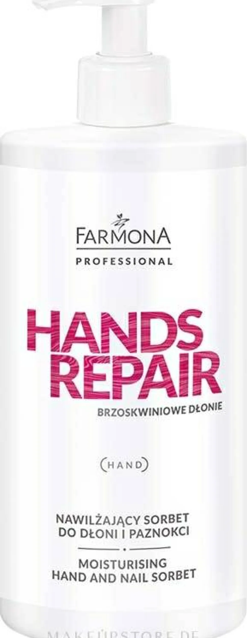 Feuchtigkeitsspendendes Hand- und Nagelsorbet mit Pfirsich
