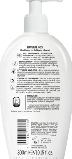 Feuchtigkeitsspendendes natürliches Mizellen-Reinigungsgel für die Intimhygiene