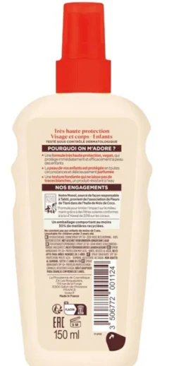 Feuchtigkeitsspendendes Sonnenschutzspray für den Körper mit Monoi-Öl