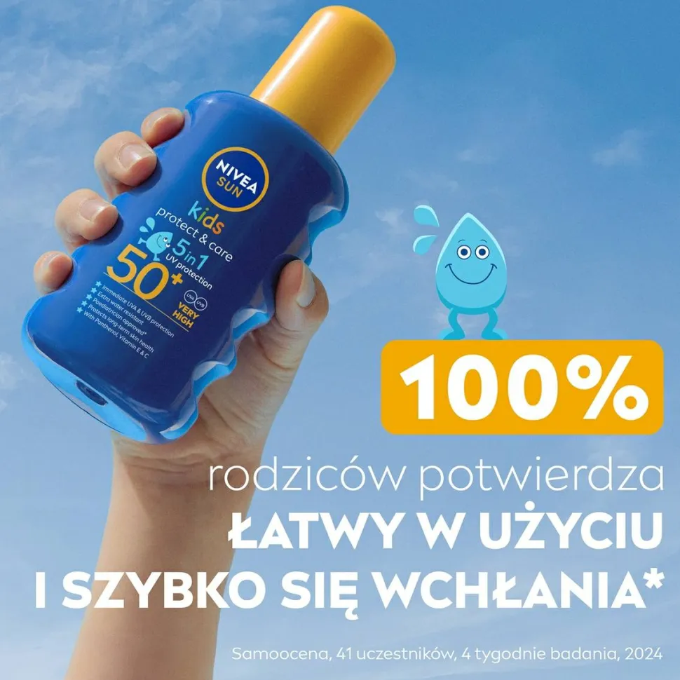 Feuchtigkeitsspendendes Sonnenschutzspray für Kinder SPF 50+