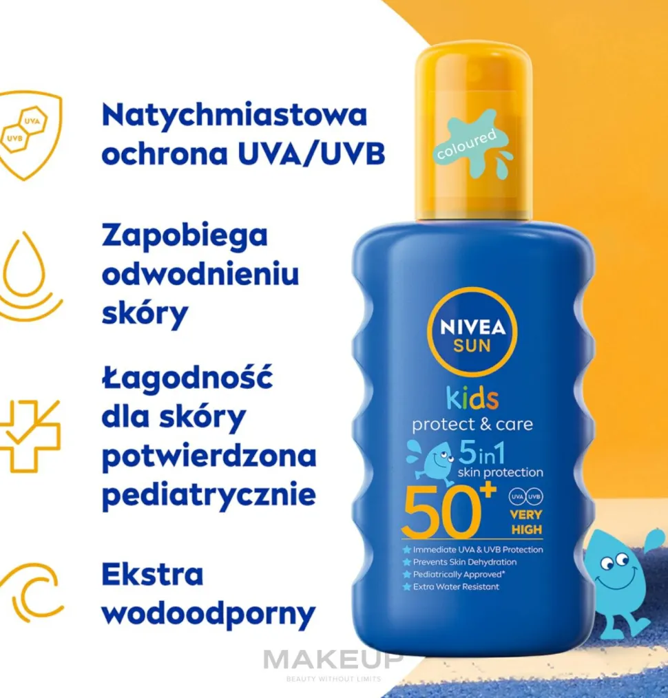 Feuchtigkeitsspendendes Sonnenschutzspray für Kinder SPF 50+