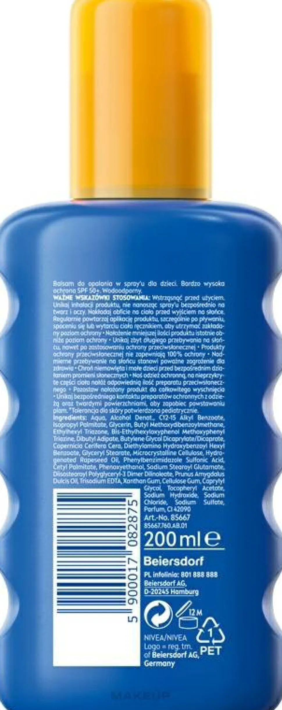 Feuchtigkeitsspendendes Sonnenschutzspray für Kinder SPF 50+