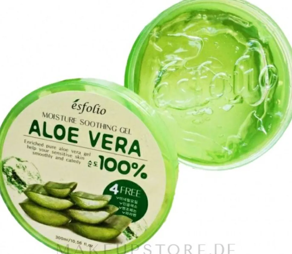 Feuchtigkeitsspendendes und beruhigendes Gesichtsgel mit Aloe Vera