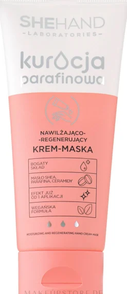 Feuchtigkeitsspendende und regenerierende Handcreme-Maske