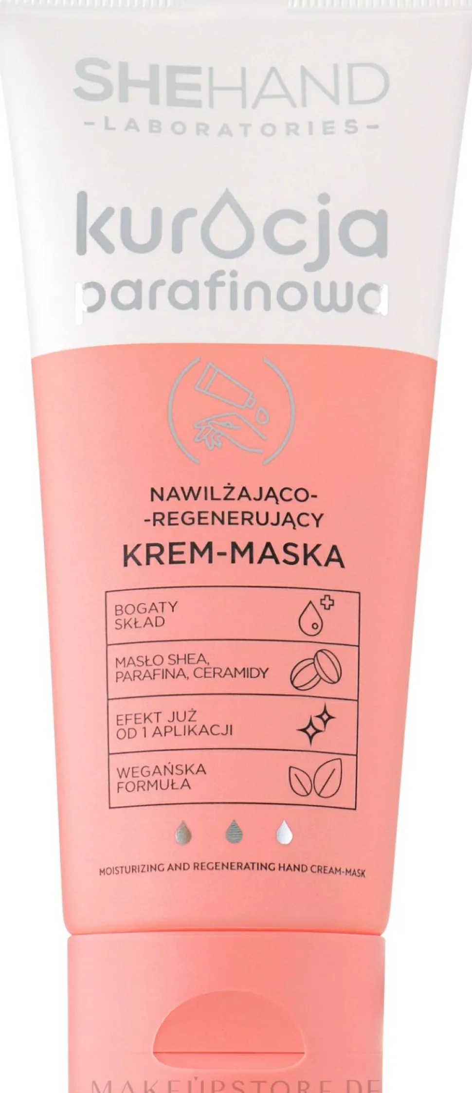 Feuchtigkeitsspendende und regenerierende Handcreme-Maske