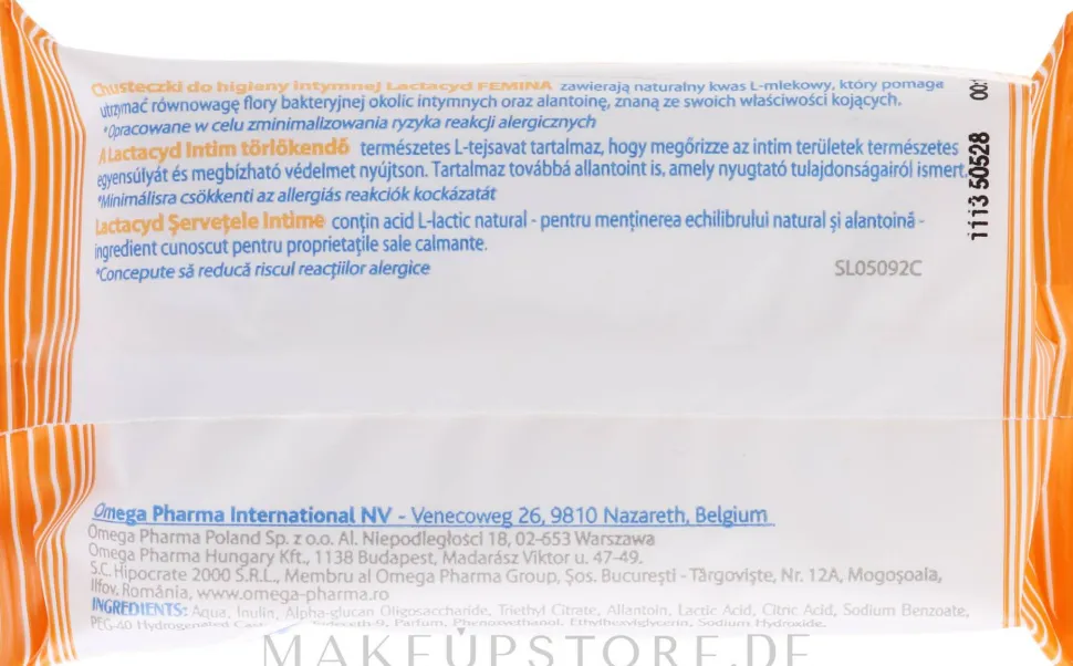 Feuchttücher für die Intimhygiene mit Allantoin