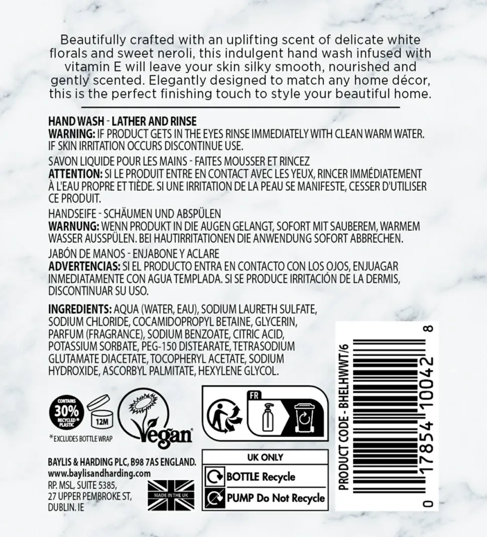 Flüssige Handseife White Tea & Vitamin E