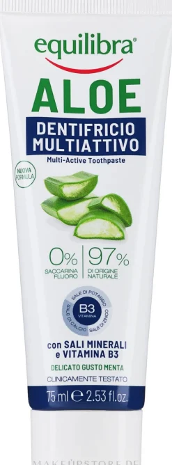 Fluoridfreie Zahnpasta mit Aloe vera