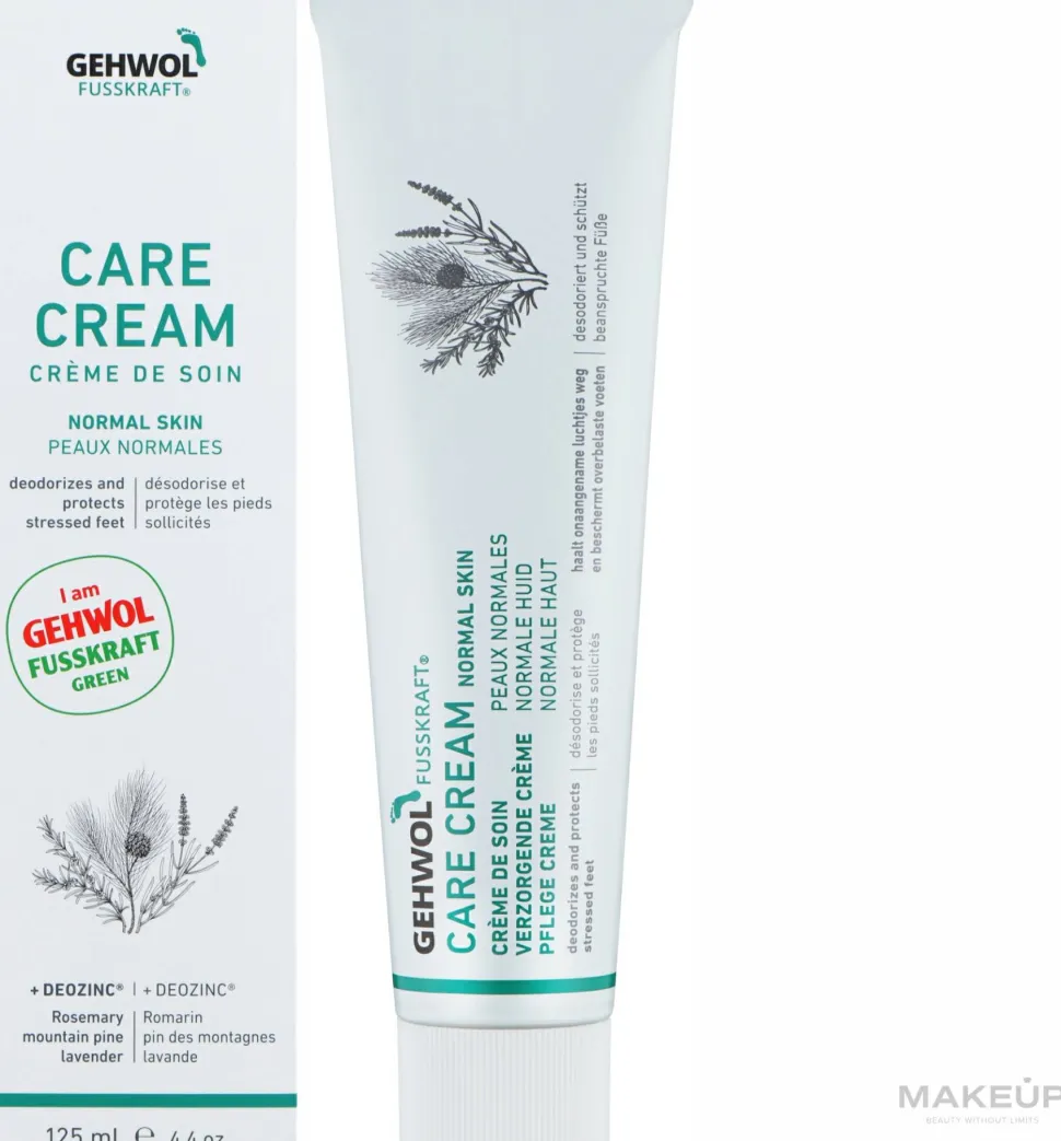 Fußbalsam für geruchslose und naturfrische Füße und normale Haut