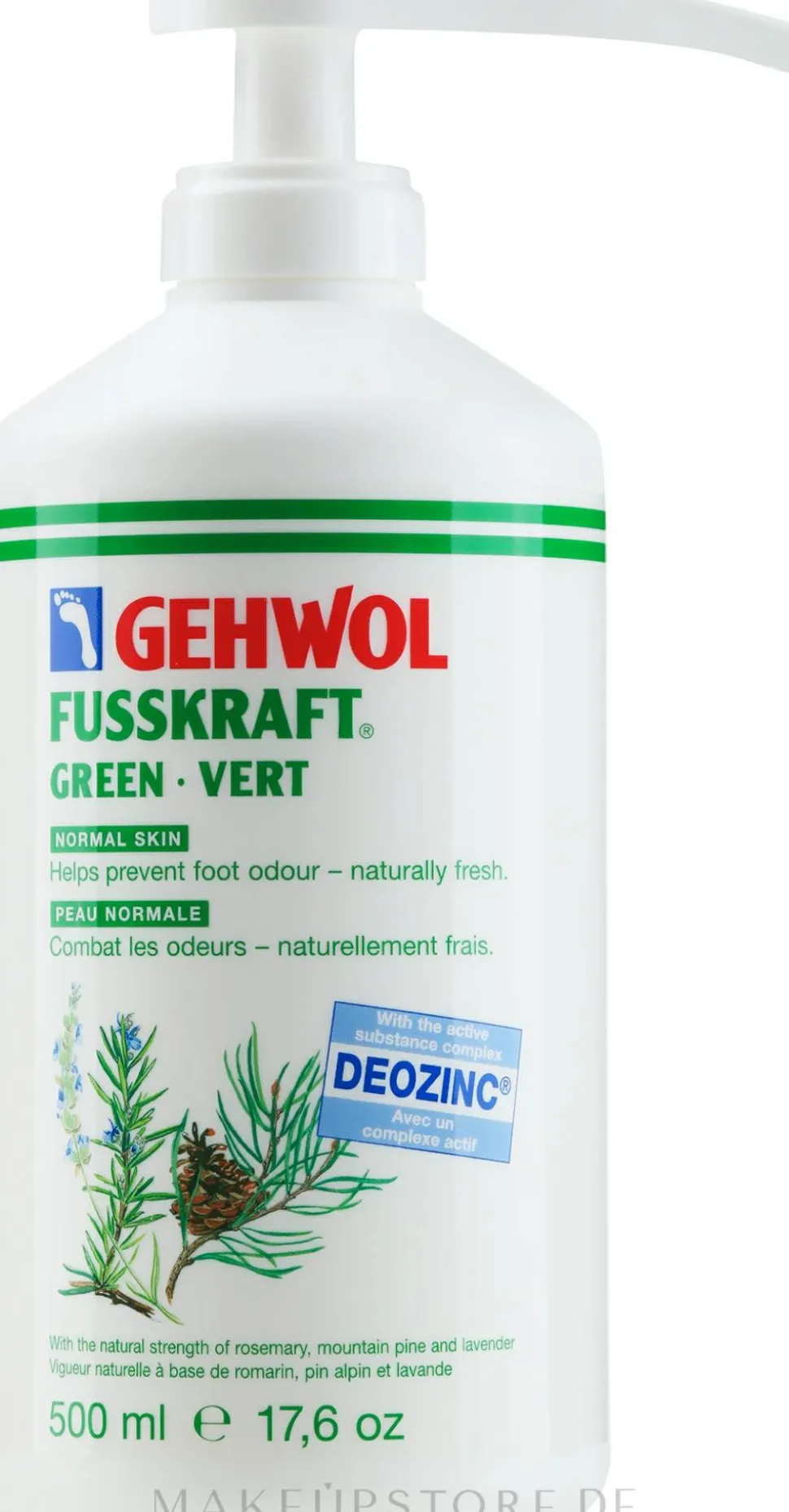 Fußbalsam für geruchslose und naturfrische Füße und normale Haut
