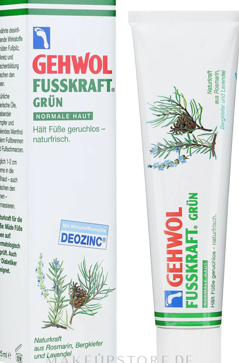 Fußbalsam für geruchslose und naturfrische Füße und normale Haut