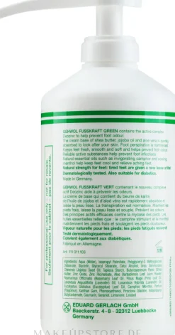 Fußbalsam für geruchslose und naturfrische Füße und normale Haut